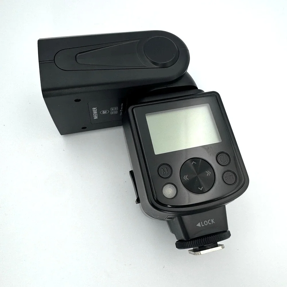 Digital Camera Speedlight External Flash LCD Hot Shoe w/ Case Parts Repair